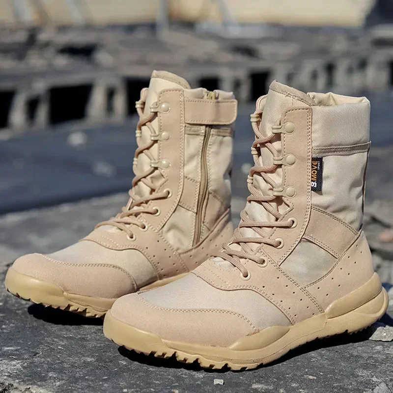 Men'S Shoes For Work - Summer Combat Training Boots Work Shoes