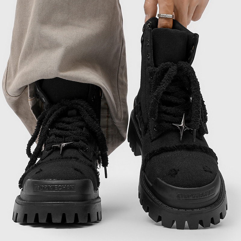 Men's High Top Platform Boots  - đánh giá và giá Men Shoes Office
