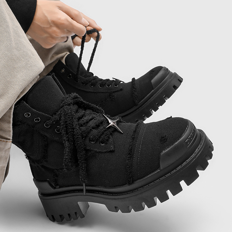 Men's High Top Platform Boots  - đánh giá và giá Men Shoes Office