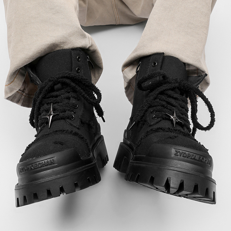 Men's High Top Platform Boots  - đánh giá và giá Men Shoes Office