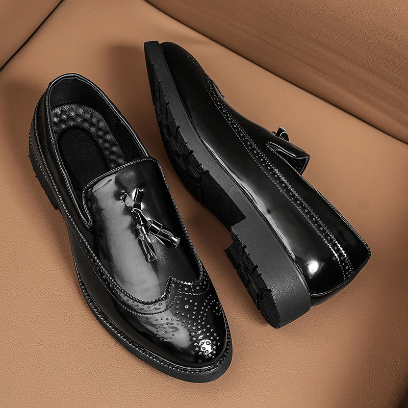 Men Patent Leather Carving Bro - đánh giá và giá Men'S Shoes Brogues