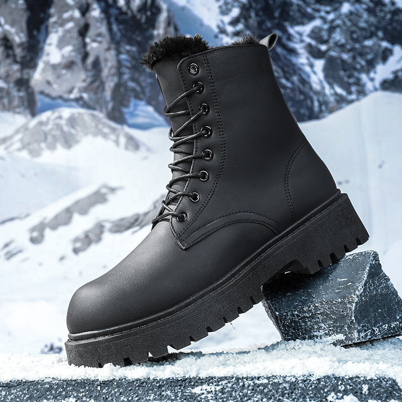 Men's warm plush high-top boot - đánh giá và giá Men'S Shoes For Work