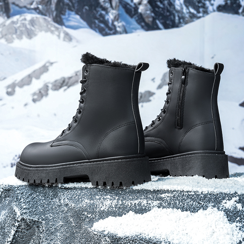 Men's warm plush high-top boot - đánh giá và giá Men'S Shoes For Work