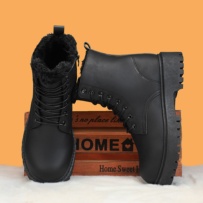 Men's warm plush high-top boot - đánh giá và giá Men'S Shoes For Work
