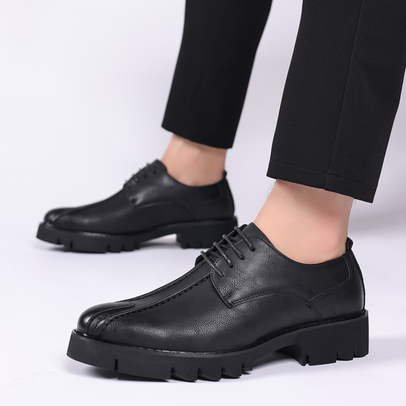 10cm height increasing cowhide - đánh giá và giá Men Shoes Office